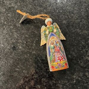 New Jim Shore Christmas Angel Ornament 5" Nativity Scene Heartwood Creek 2007